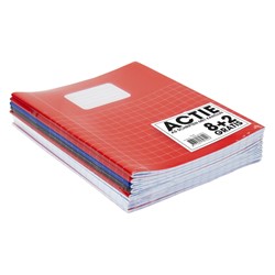 Schrift SOHO Basic A5 ruit 10x10mm 80 pagina's 60gr assorti 8+2 gratis