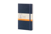 Notitieboek Moleskine large 130X210mm lijn hard cover sapphire blue