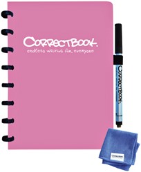 Notitieboek Correctbook A5 lijn 40blz blossom pink