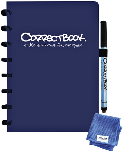 Notitieboek Correctbook A5 lijn 40blz midnight blue