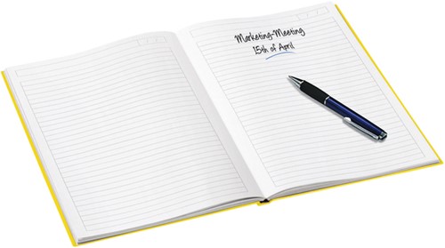 Notitieboek Leitz WOW A5 160blz 90gr lijn geel-2