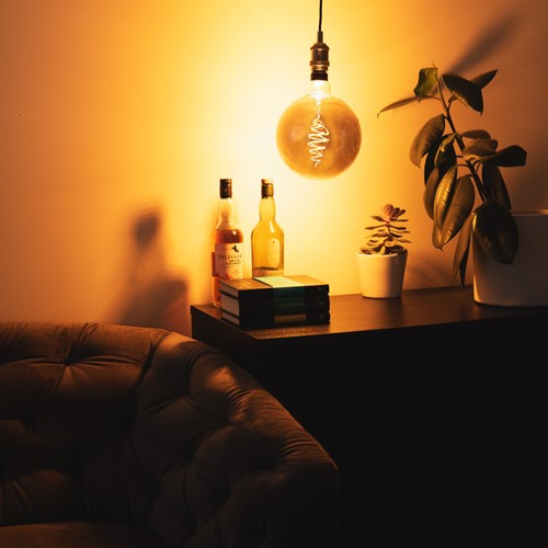 Led's Light  LED Filament Lamp -  G200 E27 8,5W 200lm 1800K 330° Smokey - Dimbaar-3