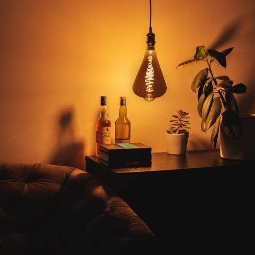 Led's Light  LED Filament Lamp -  ST64 E27 7W 470lm 1800K 330° Smokey - Dimbaar-3