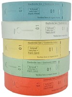Garderobebonnen Combicraft nummering 1 t/m 500 blauw 500 stuks-2