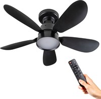 Led | Plafondventilator | LED Verlichting | Incl. Afstandbediening | 3000-6500K | Dimbaar | Ø53cm