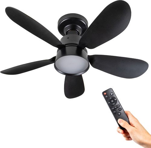 Led | Plafondventilator | LED Verlichting | Incl. Afstandbediening | 3000-6500K | Dimbaar | Ø53cm