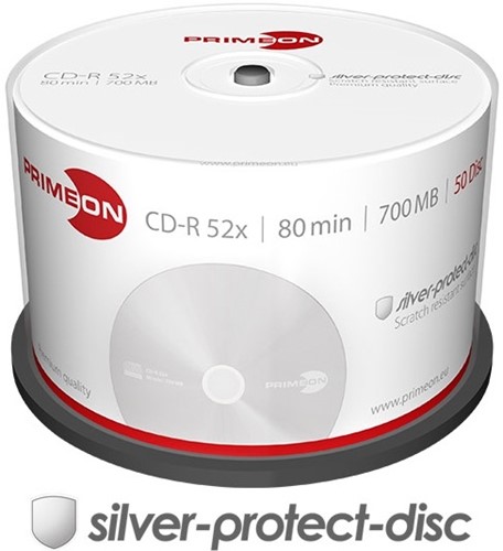 Primeon | CD-R | 700 MB | 50 Stuks