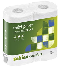Toiletpapier Satino MT1 Comfort 2-laags 200 vel wit 062240