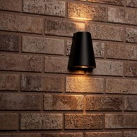 Led | Outdoor | Muurlamp | Los Angeles | 2x gu10 | IP44 | Zwart-2