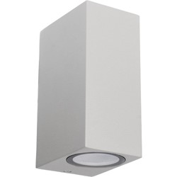 Led | Outdoor | Muurlamp | San Francisco | 2x gu10 | IP44 | Grijs
