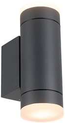 Led | Outdoor | Muurlamp | Quinton | 2x gu10 | IP44 | Antraciet