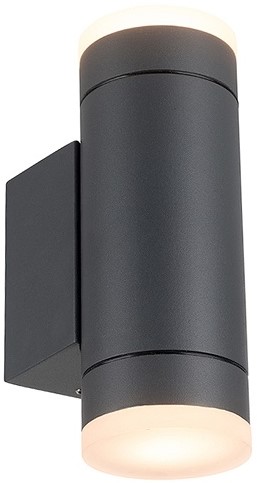 Led | Outdoor | Muurlamp | Quinton | 2x gu10 | IP44 | Antraciet