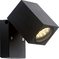 Led | Outdoor | Muurlamp | Siena | 1x gu10 | IP44 | Zwart