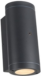 Led | Outdoor | Muurlamp | Kendall | 2x gu10 | IP44 | Sensor | Antraciet
