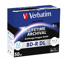 Verbatim | BD-R DL | M-DISC | 50 GB | 5 stuks