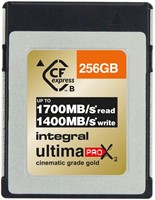 Integral | CFExpress  | 256 GB | Lezen 1700 MB/s  | Schrijven 1400 MB/s | 1400 MB/s Sustained