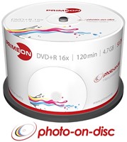 Primeon | DVD+R | 4.7 GB | Inkjet Printable | 50 Stuks