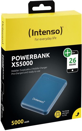 Intenso | Powerbank | 5.000 mAh | USB-C | USB | XS5000 | Petrol-2