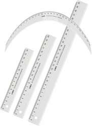 Liniaal LINEX onbreekbaar 15cm