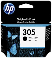 305 | 1x Zwart  | Origineel | Cartridges voor HP