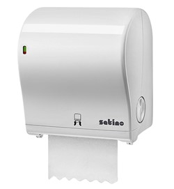 Handdoekroldispenser Satino PT1 manueel medium wit 331520