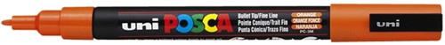 Paintmarker Uni POSCA PC3M fijn donkeroranje