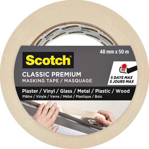 Afplaktape Scotch Premium Classic 48mmx50m beige