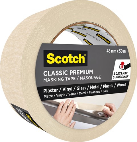 Afplaktape Scotch Premium Classic 48mmx50m beige-2