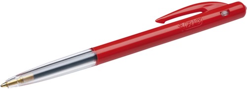 Balpen Bic M10 medium rood blister à 10 stuks-2