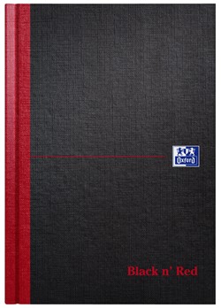 Notitieboek Oxford Black n' Red A5 96vel lijn