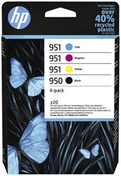 950 | 951 | 4 Pack | Origineel | Cartridge voor HP
