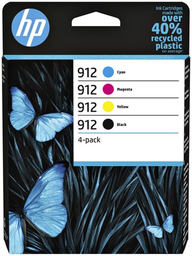912 | 4 Pack | Origineel | Cartridge voor HP