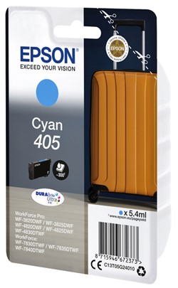 405 | 1x Cyaan  | Origineel | Cartridges voor Epson