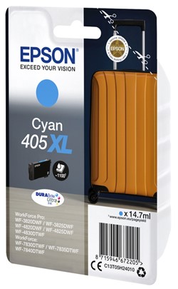 405 XL| 1x Cyaan | Origineel | Cartridges voor Epson