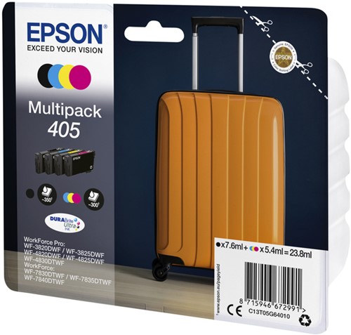 405 | 4 Pack | Origineel | Cartridges voor Epson