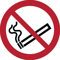Pictogram bordje Djois Rookverbod Ø200mm rood
