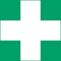 Pictogram bordje Djois EHBO 200x200mm groen