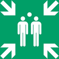 Pictogram bordje Djois Verzamelplaats 200x200mm groen