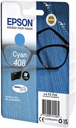 408 | 1x Cyaan | Origineel | Cartridges voor Epson