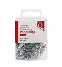 Paperclip Quantore 30mm rond 100 stuks zilver