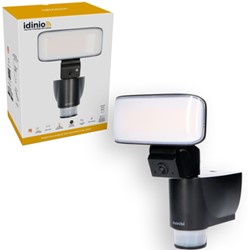Idinio | Beveiligingslamp | Buitencamera | Full HD | WiFi | 2200-4000K | Volgt op beweging | Via Smartlife App