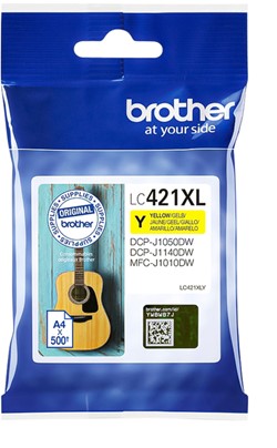 LC-421 XL | 1x Geel | Origineel | Cartridges voor Brother