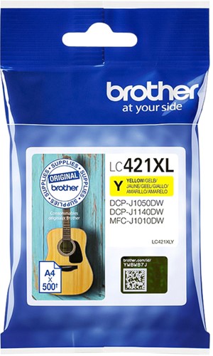 LC-421 XL | 1x Geel | Origineel | Cartridges voor Brother