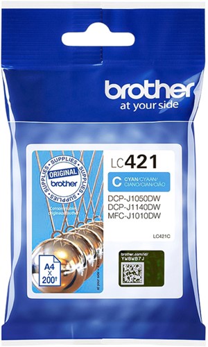 LC-421 | 1x Cyaan | Origineel | Cartridges voor Brother