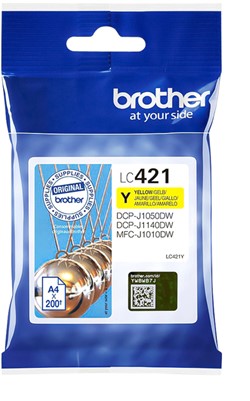 LC-421 | 1x Geel | Origineel | Cartridges voor Brother