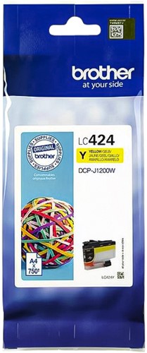 LC-424 | 1x Geel | Origineel | Cartridges voor Brother