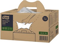 Reinigingsdoek Tork W7 Premium Heavy-Duty dispenserdoos 1-laags 120 vel wit 530176