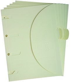Smartfolder geperforeerde opbergmappen A4 Beige 6 stuks