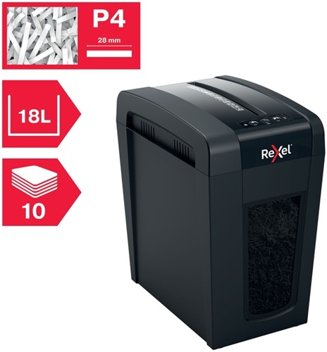 Papiervernietiger Rexel Secure X10-SL snippers 4x40mm-2
