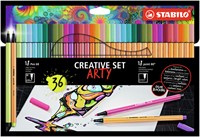 Creative set STABILO 8868/36 Arty assorti etui à 36 stuks